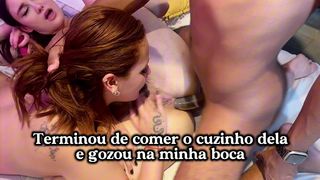 TERMINOU DE COMER O CUZINHO DELA E GOZOU NA MINHA BOCA