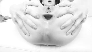 Slim model Madison Queen first time to Gonzo with 3on1 Airtight DP SZ2832