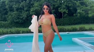 I HAVE ROUGH SEX WITH MY FATHER-IN-LAW IN THE POOL - AMANDA RABBIT & DUNCAN SAINT