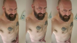 ANTHONY ARDEN STROKING IN THE SHOWER