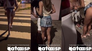 CASADA CONHECE DOIS NOVINHOS NA BALADA, APRONTA NA FRENTE DO CORNO, LEVA ELES EMBORA PRO CARRO E DEPOIS FODE NA RUA - PARTE 1