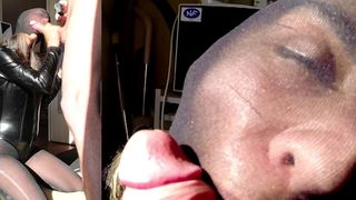 NYLONXTREME - UPDATE #62 - NYLON ENCASEMENT BLOWJOB IN THE KITCHEN