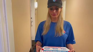 CASSIE BENDER DELIVERS DOMINO S PIZZA