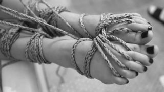 MY BOUND FEET ARE SUCKABLE FOR YOU?