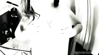 Black and White Anal Dildo