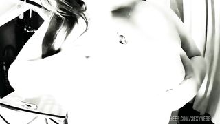 Black and White Anal Dildo