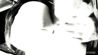 Black and White Anal Dildo