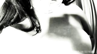 Black and White Anal Dildo