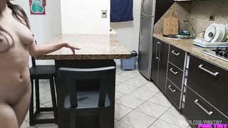 I Found My Naked Innocent Step Niece in the Kitchen - My Step Uncle Won't Let Me Go When He Saw Me Naked