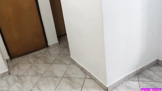 I found my hot and sexy stepdaughter in the kitchen at dawn