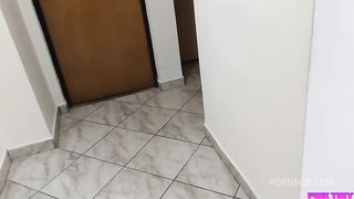 I found my hot and sexy stepdaughter in the kitchen at dawn