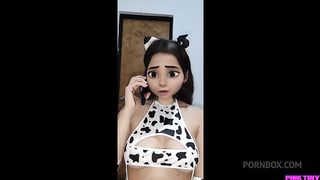 My Step Niece Calls her Boyfriend Cuckold while Sucking my Cock NTR