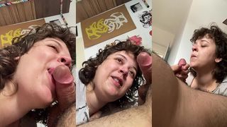 STARTING MY DAY EATING RIGHT: DELICIOUS MILK FROM HARD COCK