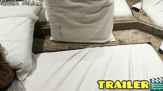 Golden shower on top of 9 months pregnant woman before removing her anal plug for anal sex scene.