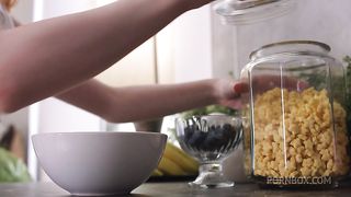 Petite teen is lured into having a threesome with a couple