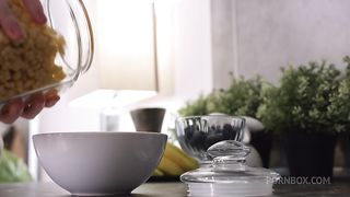 Petite teen is lured into having a threesome with a couple