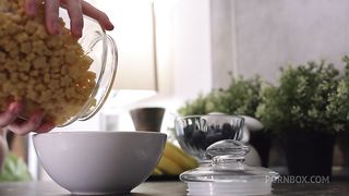 Petite teen is lured into having a threesome with a couple