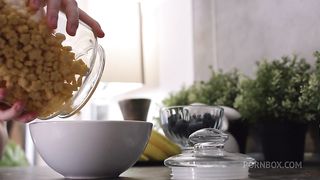 Petite teen is lured into having a threesome with a couple