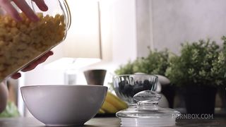 Petite teen is lured into having a threesome with a couple