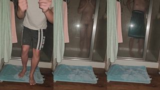 SOLO MALE SHOWERING SCENE