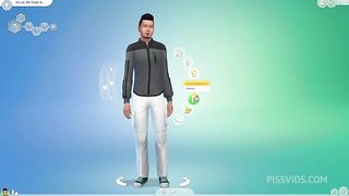 Outdoor Foursome Game Play On The Sims 4 - Porn video game