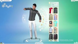 Outdoor Foursome Game Play On The Sims 4 - Porn video game