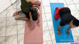 The Trainer Gropes me in front of my Boyfriend and it turns me on my boyfriend noticed but he likes to be cuckold