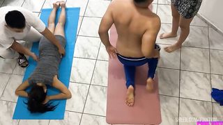 Massage in a Married couple his Beautiful Wife was Fucked by the Client and the cuckold Husband could do Nothing