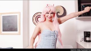 Min galilea otaku play with finger and dildo in the ass and masturbate