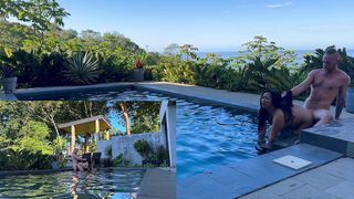 OUTDOORS ANAL AND BLOWJOB AT THE POOL *MULTIPLE ANGLES*