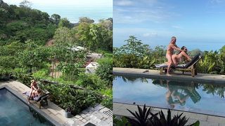 ASMR OUTDOORS PUBLIC POOL SEX WITH DRONE FOOTAGE AND FACIAL CUMSHOT