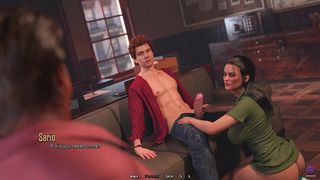 CUCKOLD HUSBAND WATCHING HIS WIFE SUCKING MY BIG DICK - 3D HENTAI ANIMATED PORN - LIFE IN SANTA COUNTY