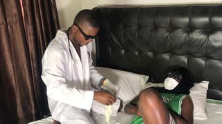 THAT IS MY PERSONAL DOCTOR DOING HIS JOB
