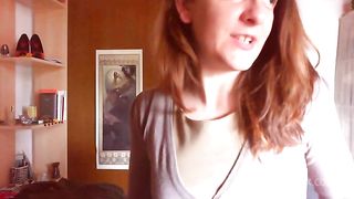 Italian student drives and masturbates in a public parking lot