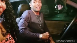 quick sex in the car before getting a haircut and having sex at the barber shop