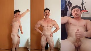 EXIBICIONISMO DE MUSCULOS E GOZADA FARTA