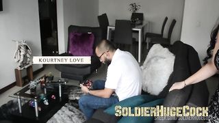 My wife's best friend catches me masturbating for her but we end up fucking / Kourtney Love / Kourtney Love Official