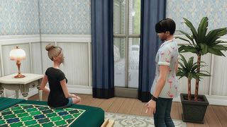 RED STEPSISTER CAUGHT BY STEPBROTHER MASTURBATING IN HER ROOM THEN IMPREGNATES HER
