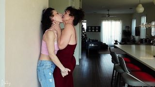 BRATTY STEPDAUGHTER-DEEP KISSING, LESBIAN, TABOO ROLEPLAY