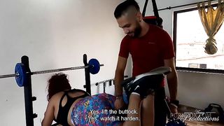 I fuck my stepmom in the home gym