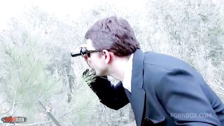 James Bond and Indiana Jorge fuck a real blonde and a redhead with big tits