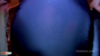 Bigtits gipsy brunette double fucked with a huge dildo in a crazy threesome