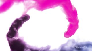 TS Angelique - Blowjob and getting fucked by a cute friend (cumshot - slow motion)