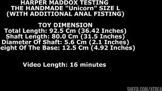 Harper Maddox Testing The Handmade Unicorn L (With Additional Anal Fisting) TWT275
