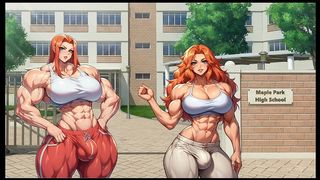 FUTANARI MUSCLE GROWTH WORLD [ FEMBOY HENTAI GAME ] EP.4 SMALL DICK FEMININE GUY SWALLOW SPIT BEFORE GOING TO GLORYHOLE BATHROOM !