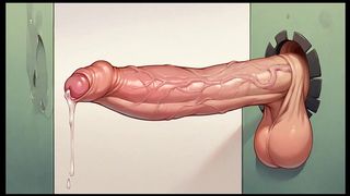 FUTANARI MUSCLE GROWTH WORLD [ FEMBOY HENTAI GAME ] EP.5 FUTA GIANT COCK SUCKING IN GLORYHOLE !