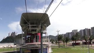 Linda morena sentando gostosa no pauzao do Ed Junior