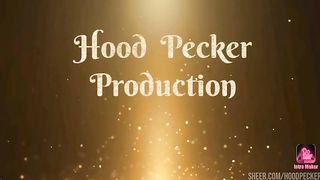 She's so big he can barely hold her down.