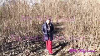 Photoshoot at the river and double fuck with Luna