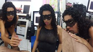 JADE, A MASKED WOMAN FULFILLING HER HUSBAND S FANTASY